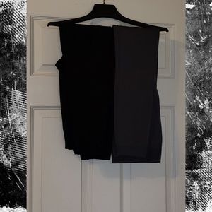 Grey and Black fleece leggings (One Size)